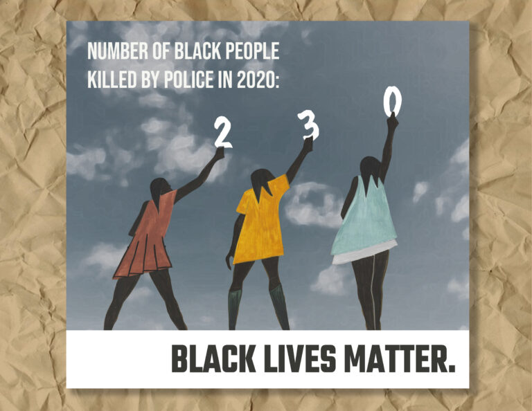 Black lives matter design visual