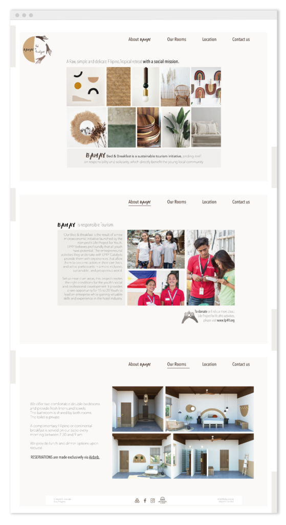 Web design UI Design non-profit organization