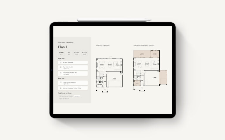 Architectural marketing plans